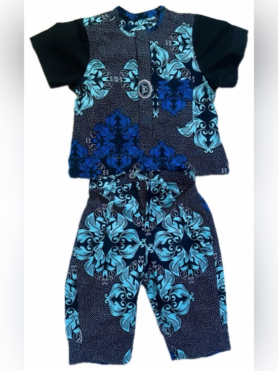 Other - Handmade Boys Short Sleeve African Print 2Piece set Toddler 12-24 Months